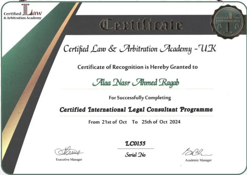 Certified Law & Arbitration Academy – UK
